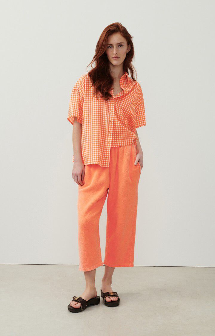 American Vintage Jogging Femme Bobypark - FEU FLUO Orange - E24