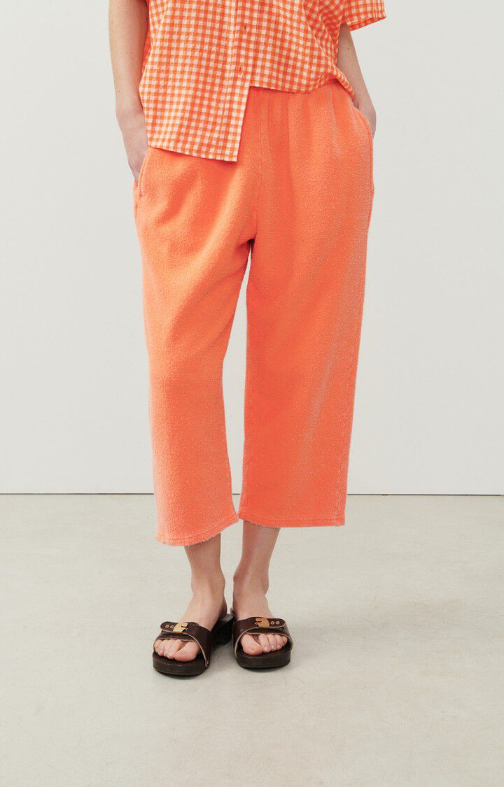 american vintage Jogging femme Bobypark - FEU FLUO Orange - E24