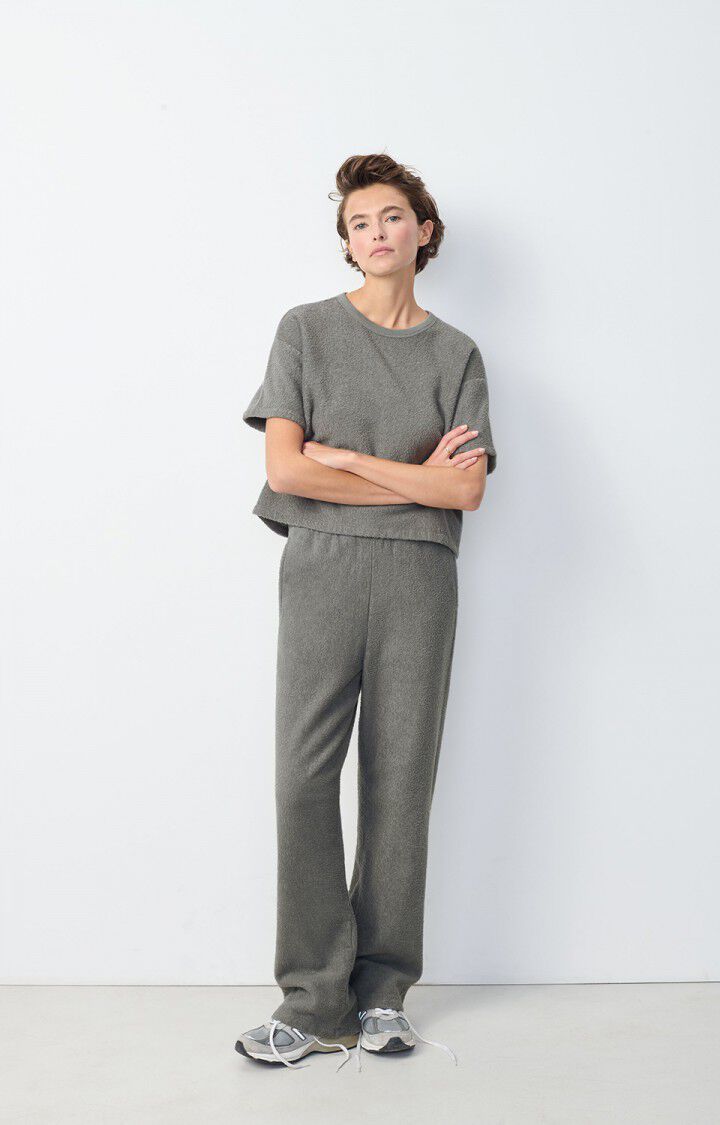 American Vintage Jogging Femme Bobypark - METAL Gris - H24