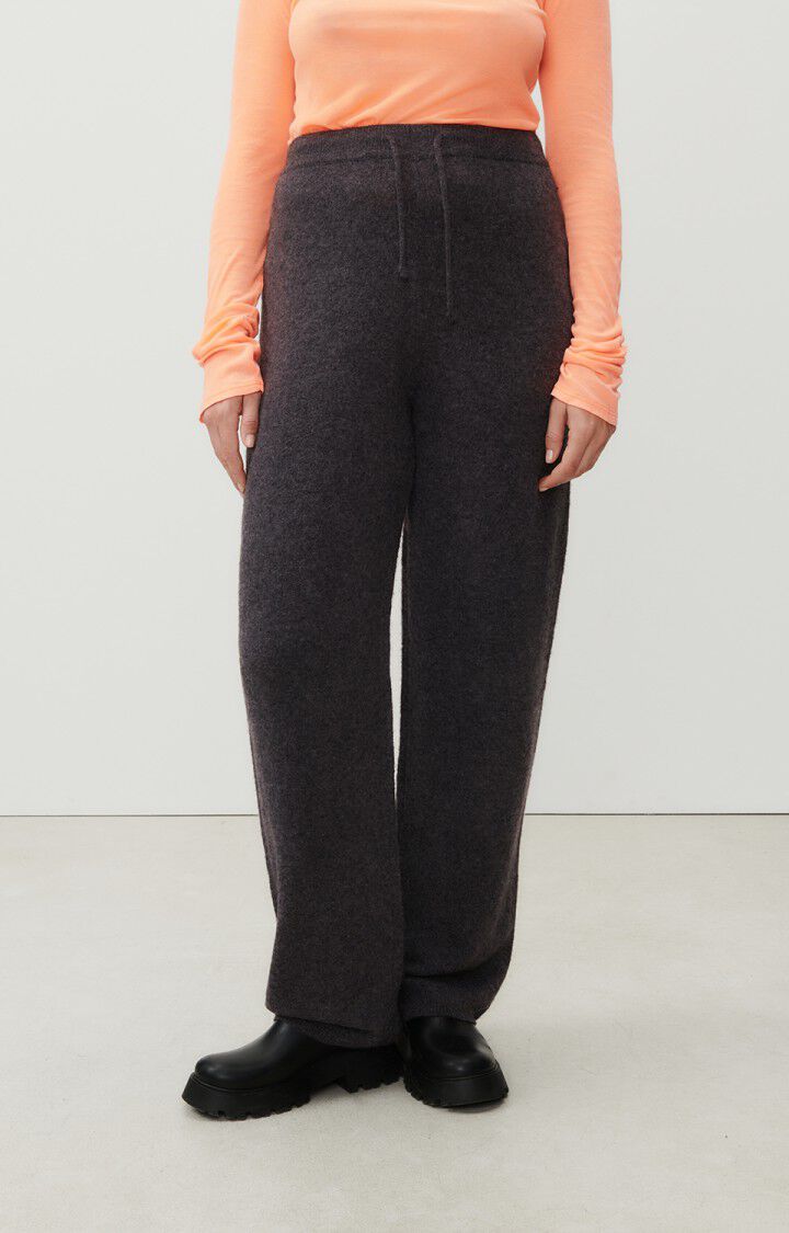 american vintage Jogging femme Damsville - AVERSE CHINE Noir - H23