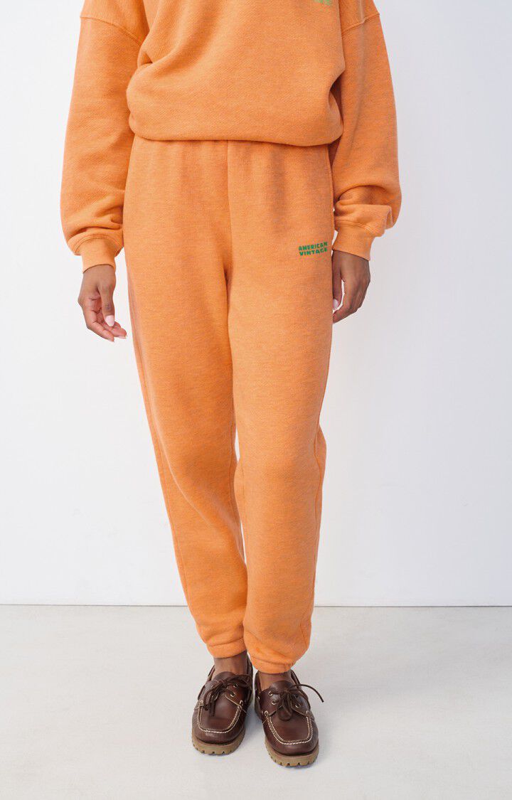 american vintage Jogging femme Doven - VITAMINES FLUO SURTEINT Orange - H24