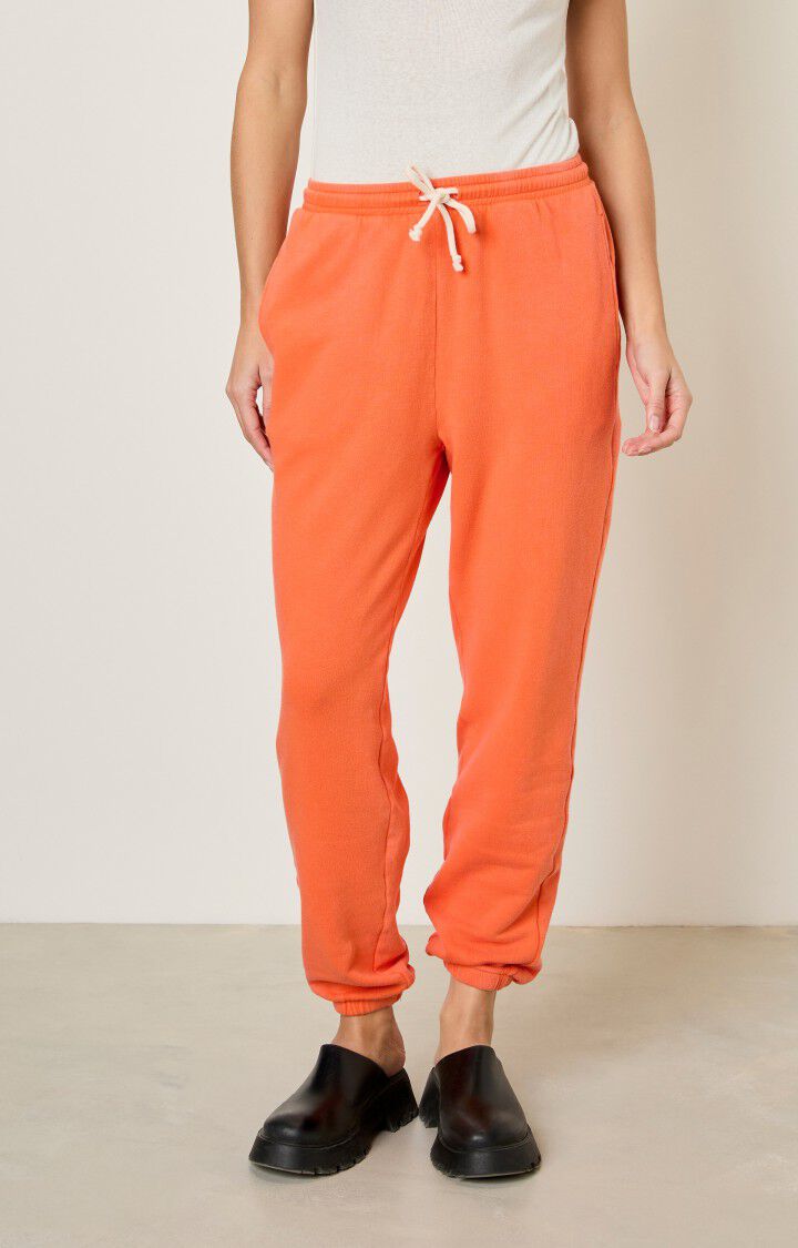 american vintage Jogging femme Hapylife - BRAISE VINTAGE Orange - E23