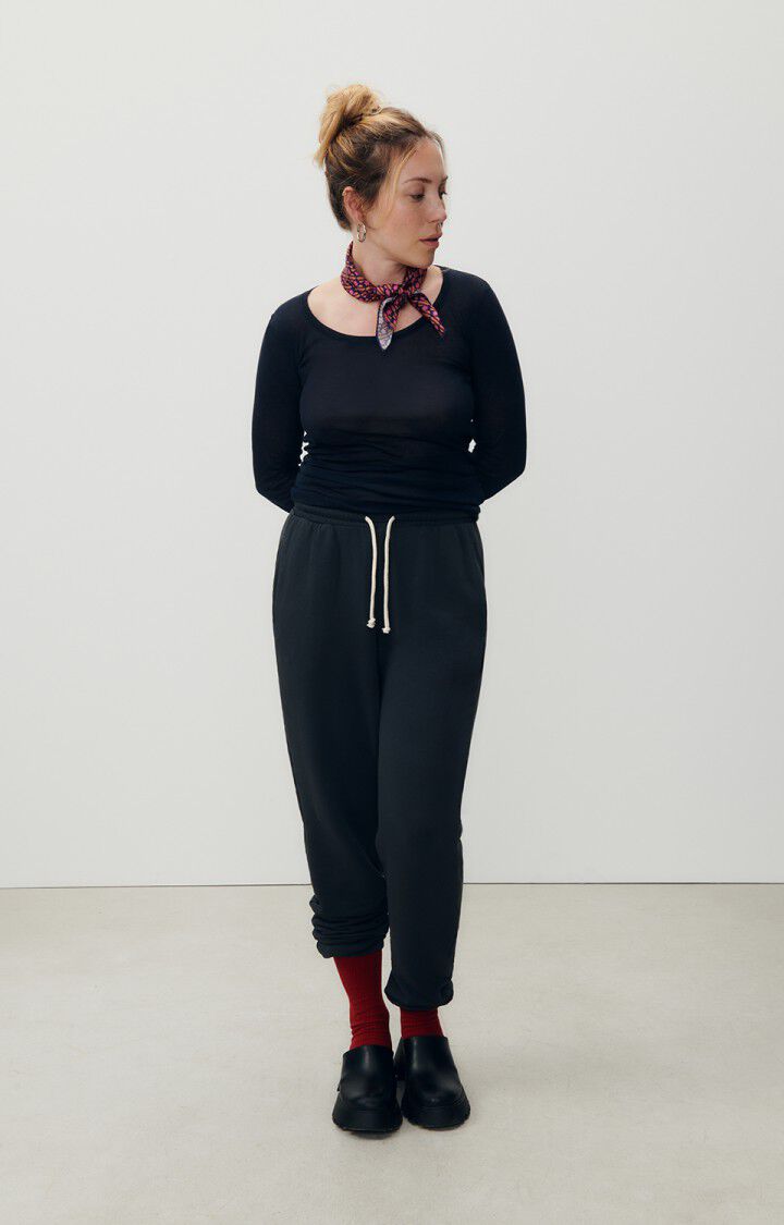 American Vintage Jogging Femme Hapylife - CARBONE VINTAGE Noir - E24