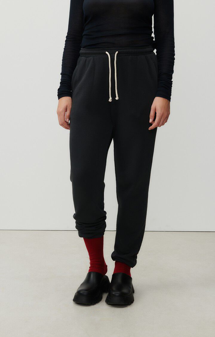 american vintage Jogging femme Hapylife - CARBONE VINTAGE Noir - E24