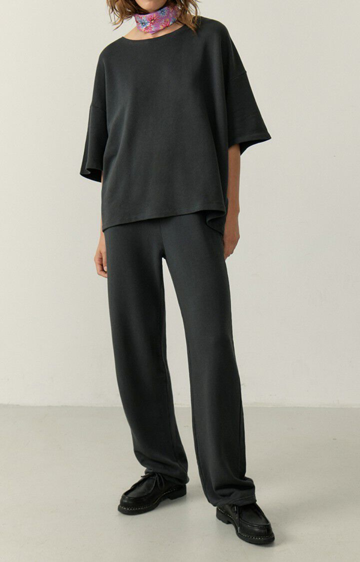 american vintage Jogging femme Hapylife - CARBONE VINTAGE Noir - E24