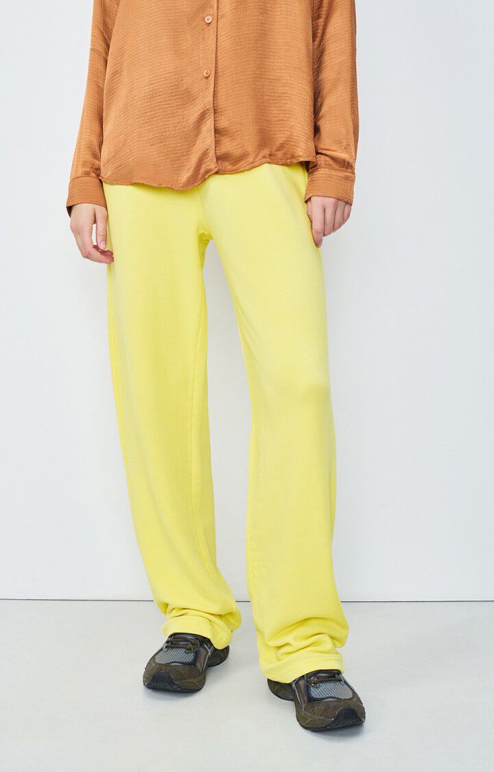 american vintage Jogging femme Hapylife - CITRONNADE VINTAGE Jaune - E22