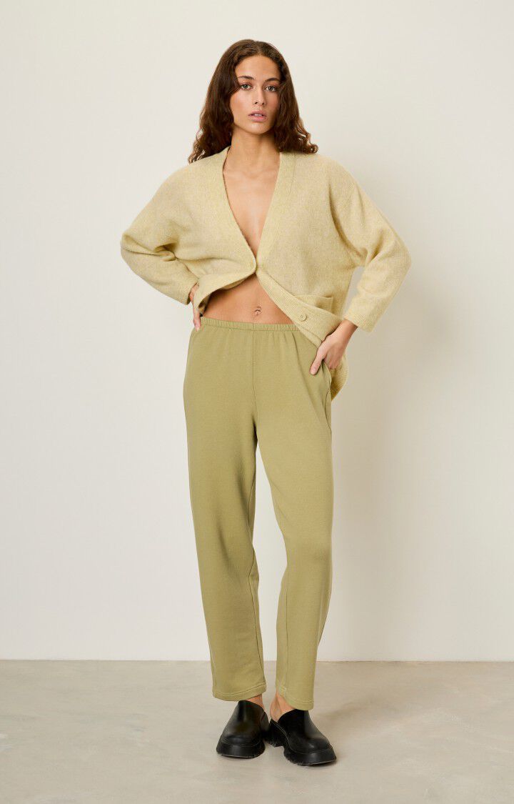 American Vintage Jogging Femme Hapylife - GRAINES VINTAGE Vert - E23