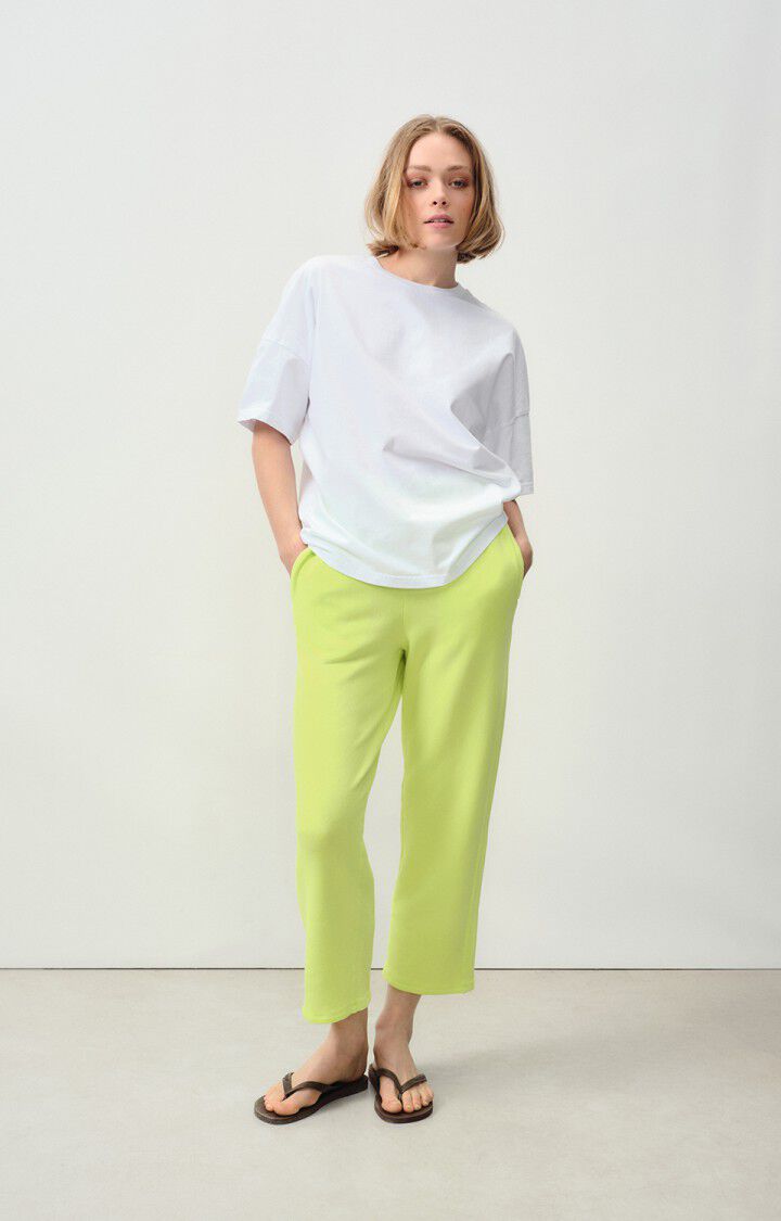 American Vintage Jogging Femme Hapylife - JAUNE FLUO Jaune - E24