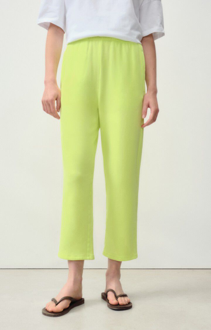 american vintage Jogging femme Hapylife - JAUNE FLUO Jaune - E24