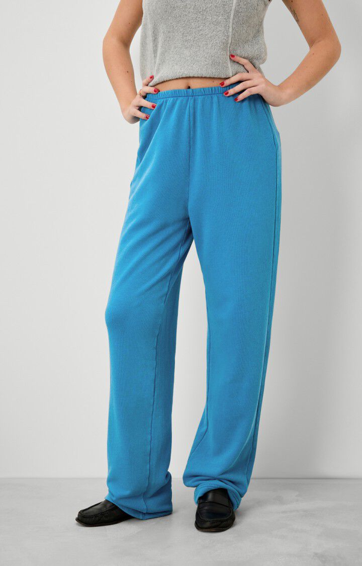 american vintage Jogging femme Hapylife - OLYMPE VINTAGE Bleu - H22