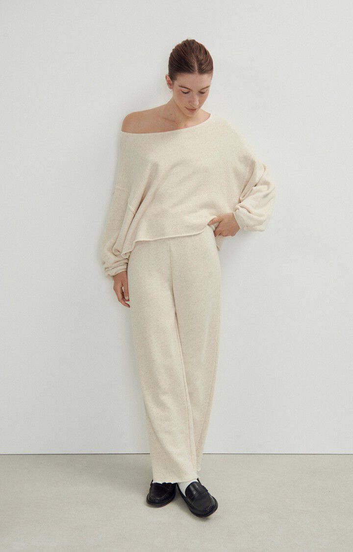 American Vintage Jogging Femme Itonay - ECRU CHINE Beige - E25