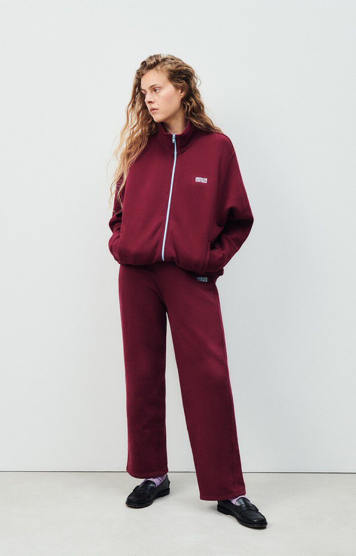 American Vintage Jogging Femme Izubird - BORDEAUX VINTAGE Rouge - E25
