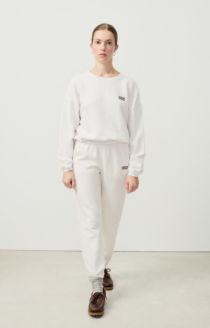 American Vintage Jogging Femme Izubird - COLOMBE VINTAGE Blanc - E25