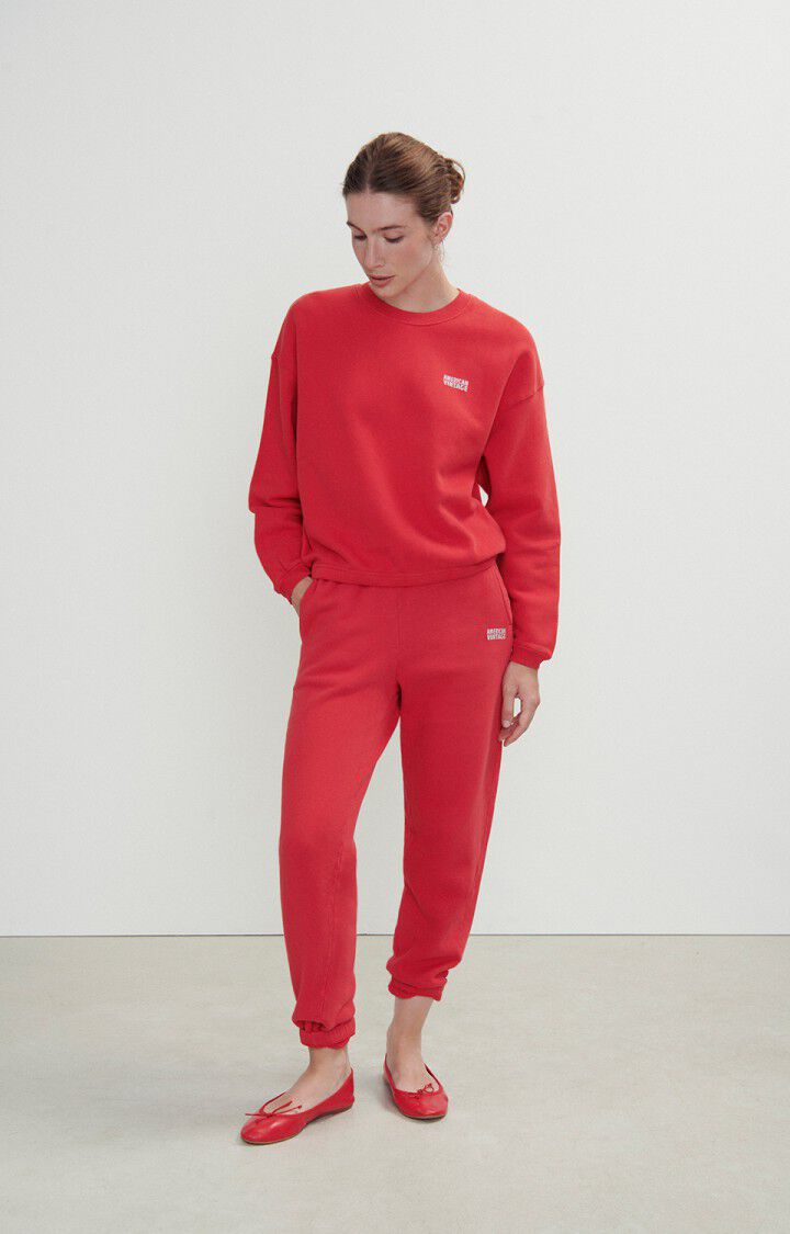 American Vintage Jogging Femme Izubird - SALSA VINTAGE Rouge - H23