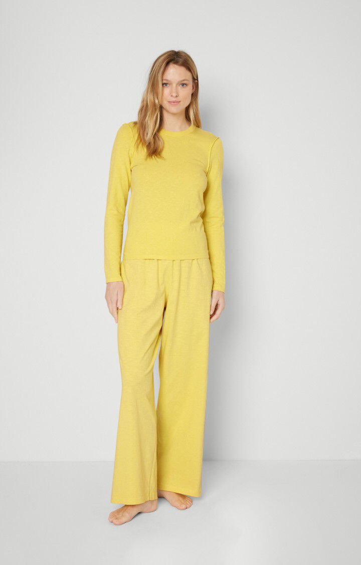 American Vintage Jogging Femme Laweville - PISSENLIT VINTAGE Jaune - E23