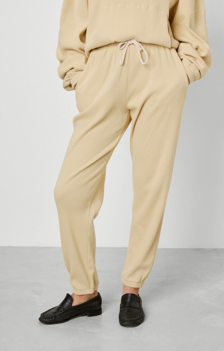 american vintage Jogging femme Luto - SABLE Beige - H22
