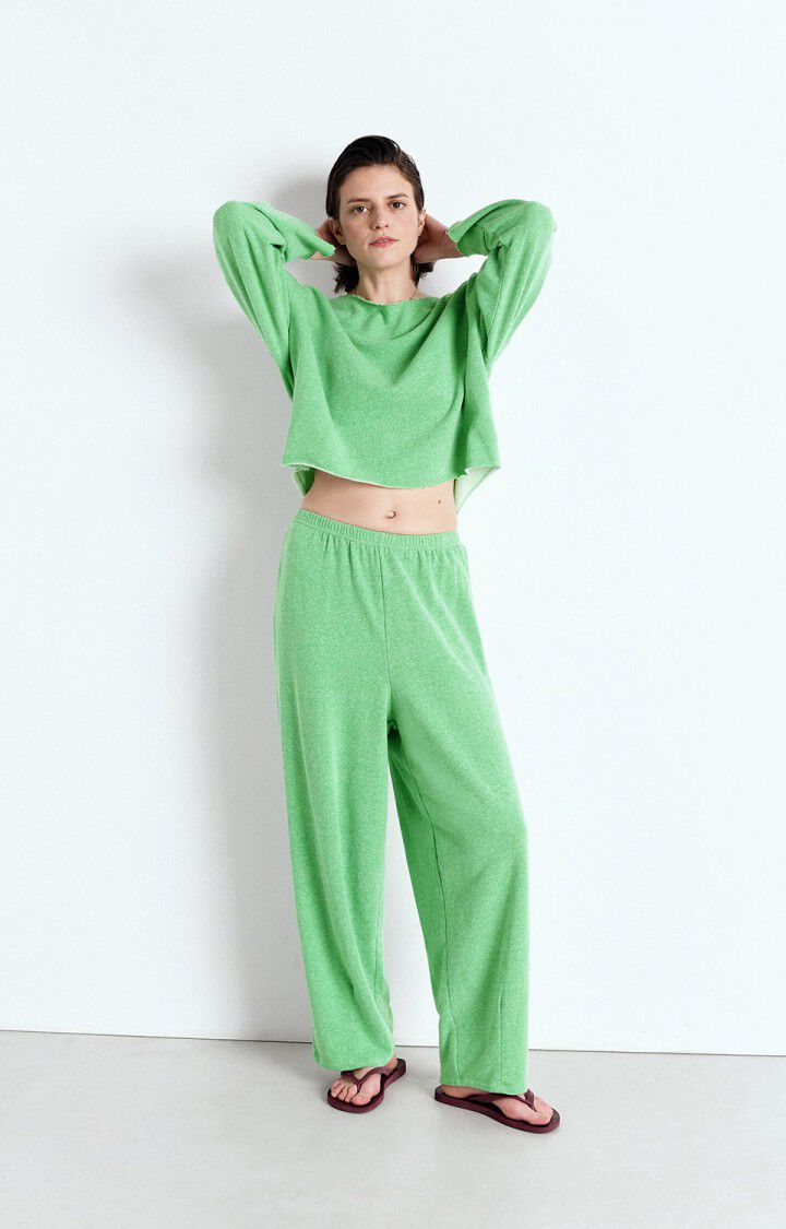 American Vintage Jogging Femme Ofybow - CRESSON CHINE Vert - E25