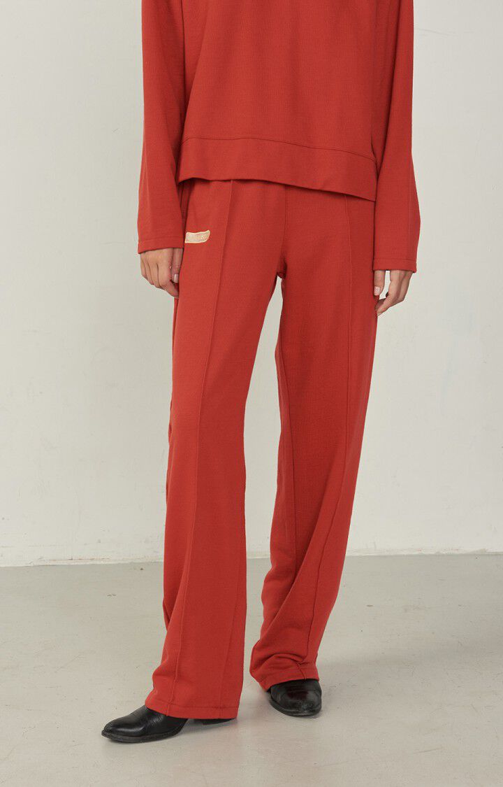 american vintage Jogging femme Opoby - NOYER Rouge - H22