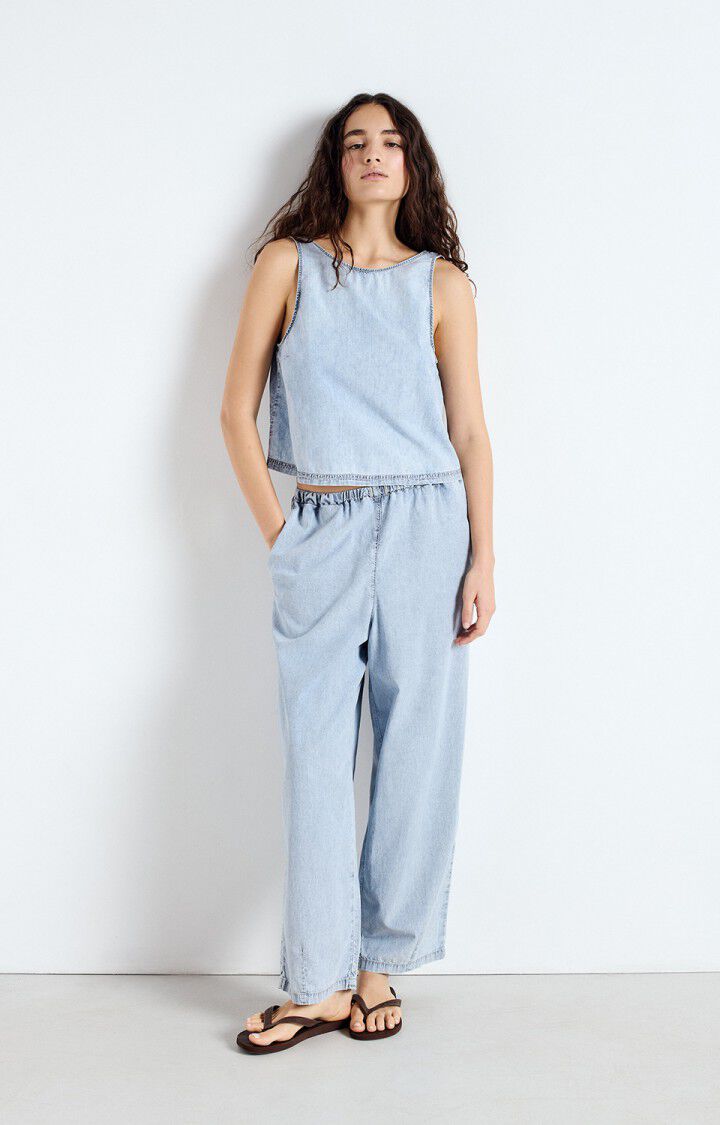 American Vintage Jogging Femme Paybou - BLUE SNOW Bleu - E25