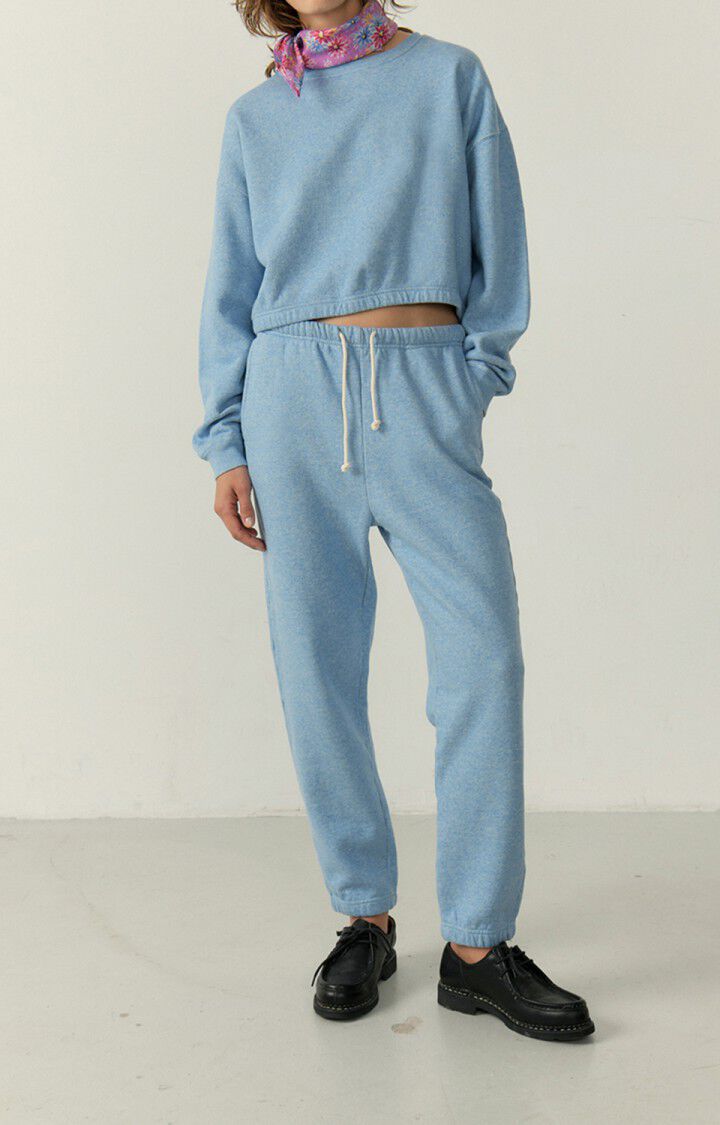 American Vintage Jogging Femme Pieburg - SKY BLUE CHINE Bleu - E23