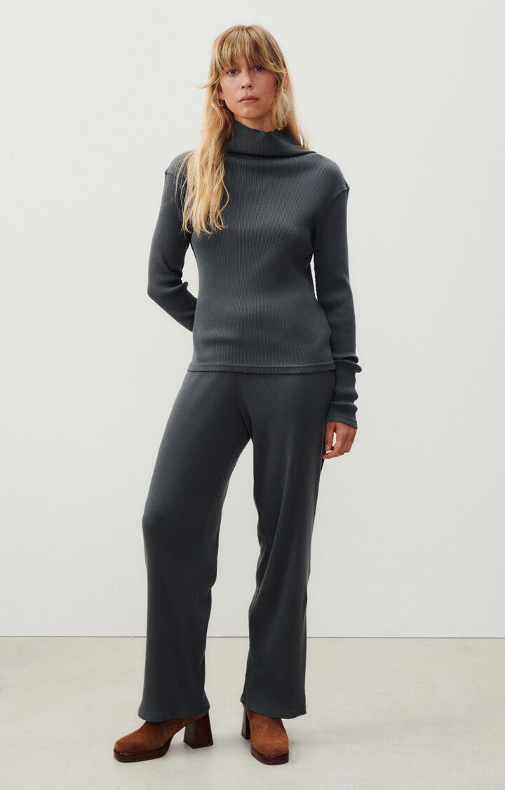American Vintage Jogging Femme Piwik - ANTHRACITE CHINE Gris - H23