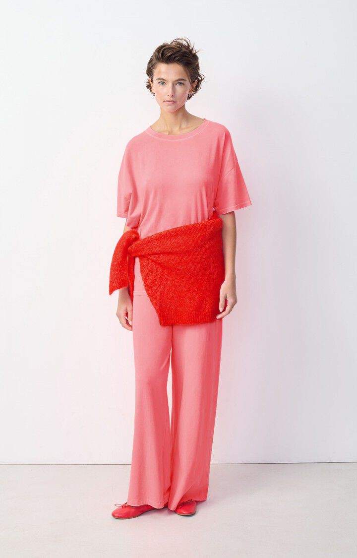 American Vintage Jogging Femme Pymaz - HORTENSIA FLUO Rose - H24