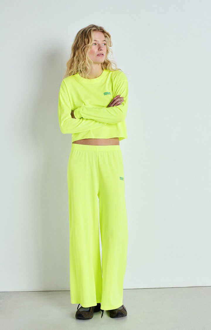 American Vintage Jogging Femme Pymaz - JAUNE FLUO Jaune - E25