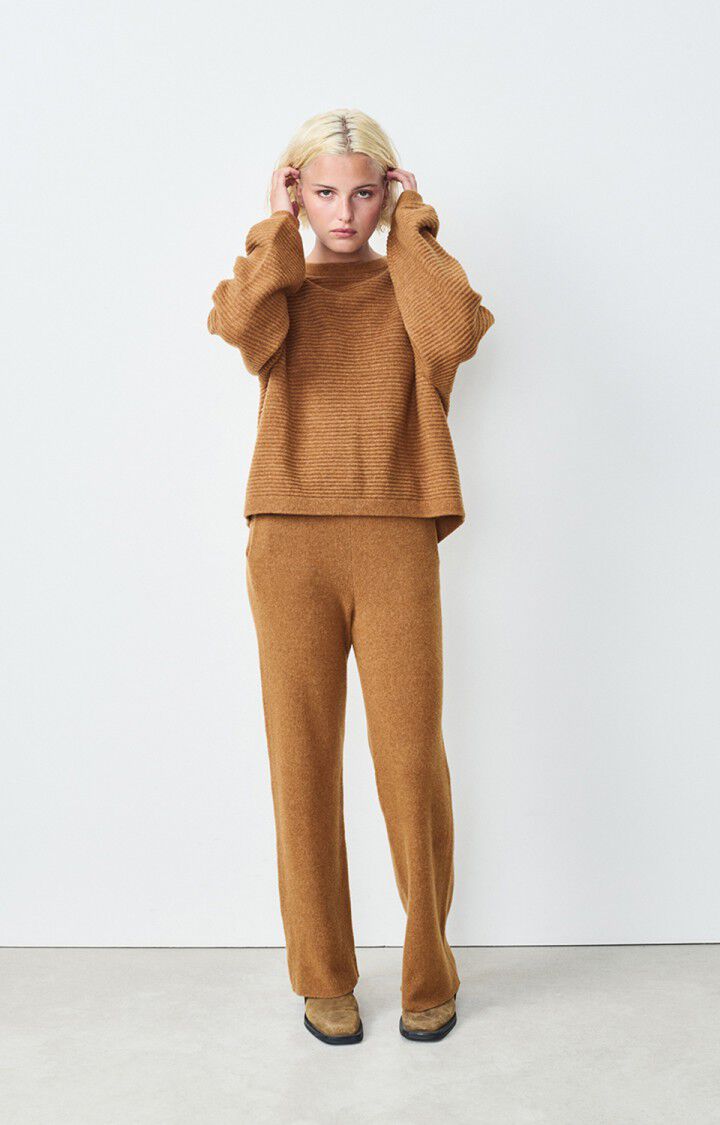 American Vintage Jogging Femme Raxow - BRUNETTE CHINE Marron - H24