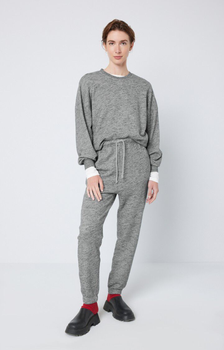 American Vintage Jogging Femme Sowabay - ANTHRACITE CHINE Gris - E22