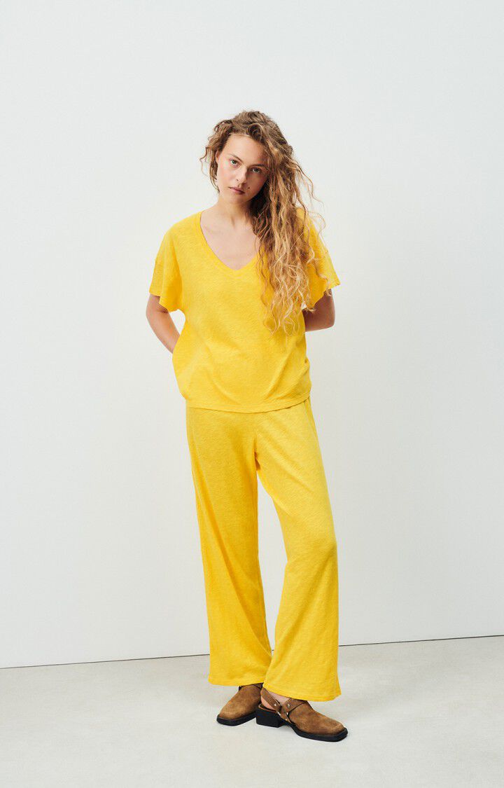 American Vintage Jogging Femme Sully - POLLEN Jaune - E24