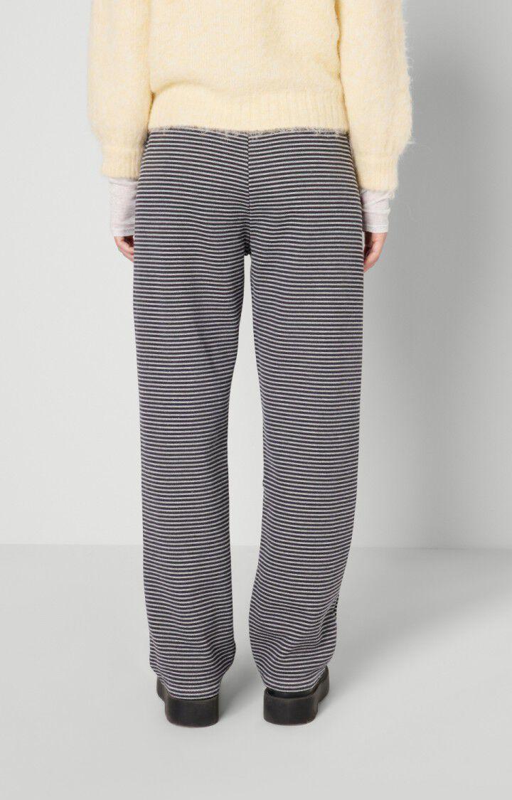 American Vintage Jogging Femme Tuzbay - CARBONE RAYE GRIS CHINE Noir - H22