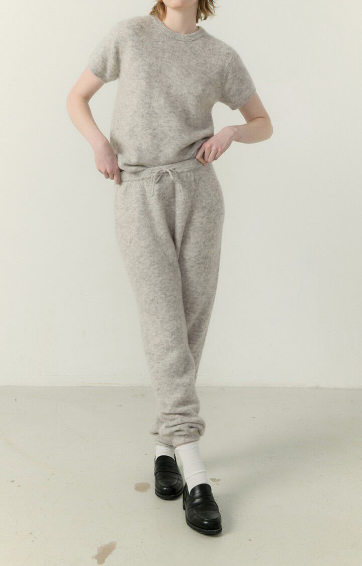 American Vintage Jogging Femme Vitow - GRIS CLAIR CHINE Gris - E23