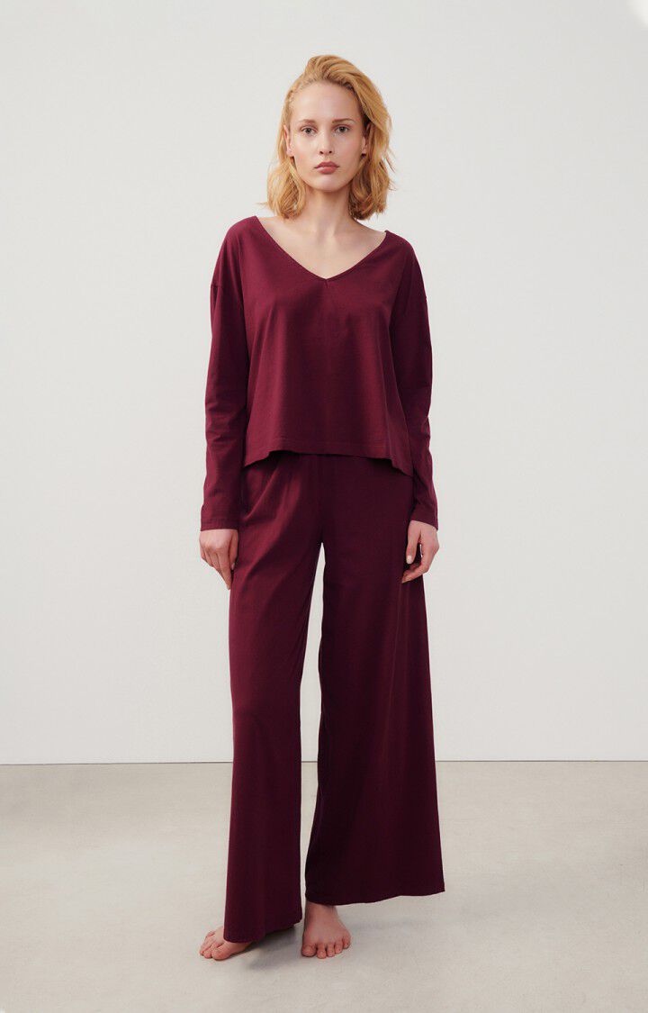 American Vintage Jogging Femme Vupaville - BORDEAUX Rouge - E24