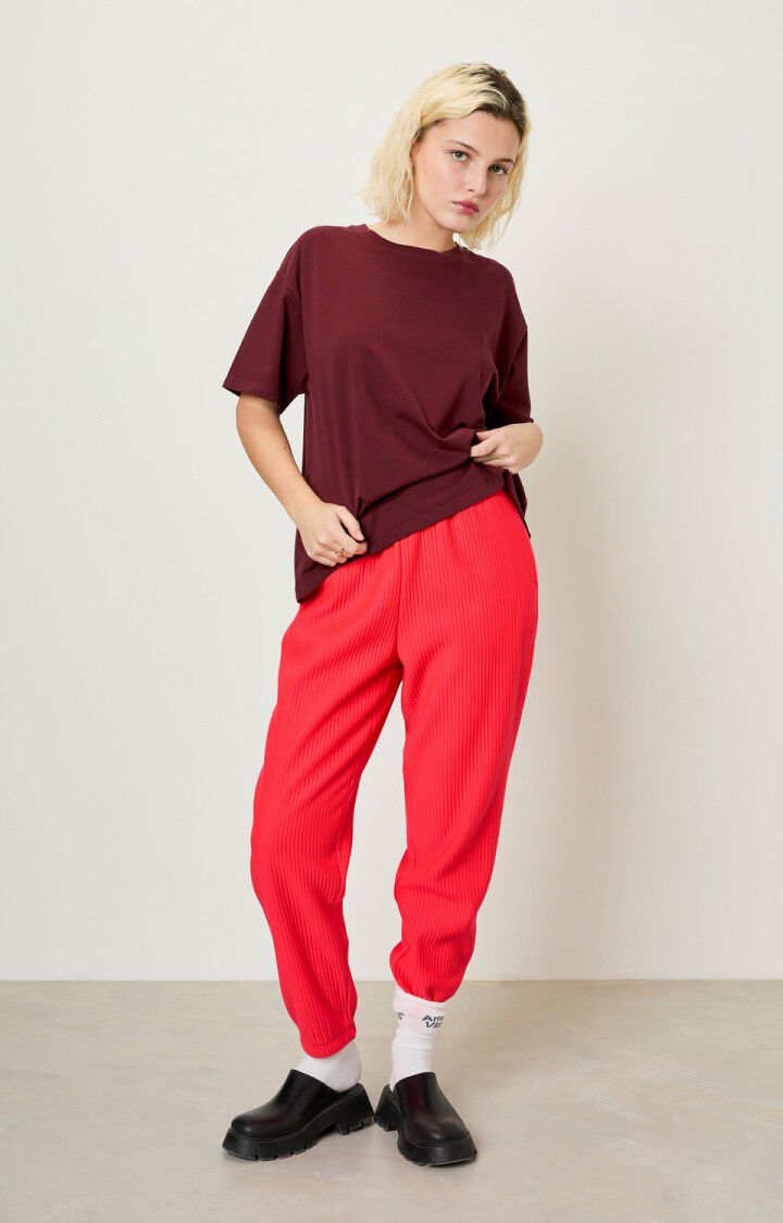 American Vintage Jogging Femme Wizz - ACID PINK Rouge - H22