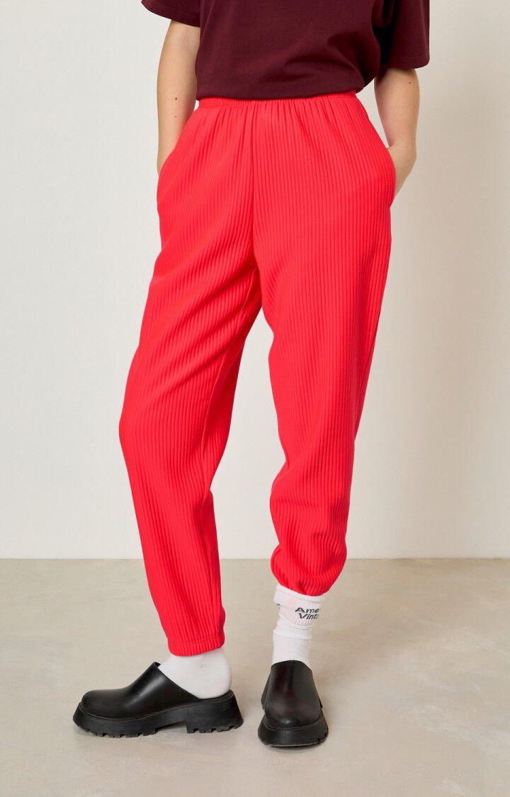 american vintage Jogging femme Wizz - ACID PINK Rouge - H22