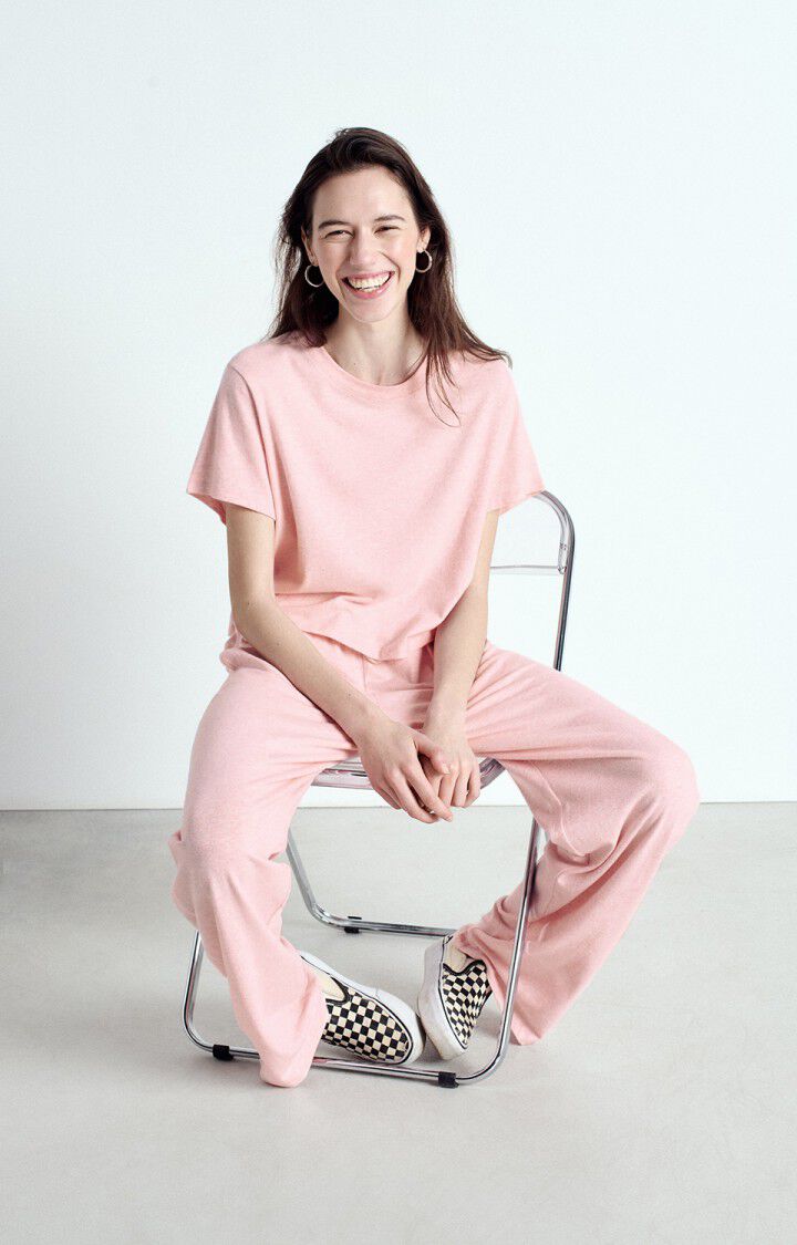 American Vintage Jogging Femme Ypawood - GLACAGE CHINE Rose - E25