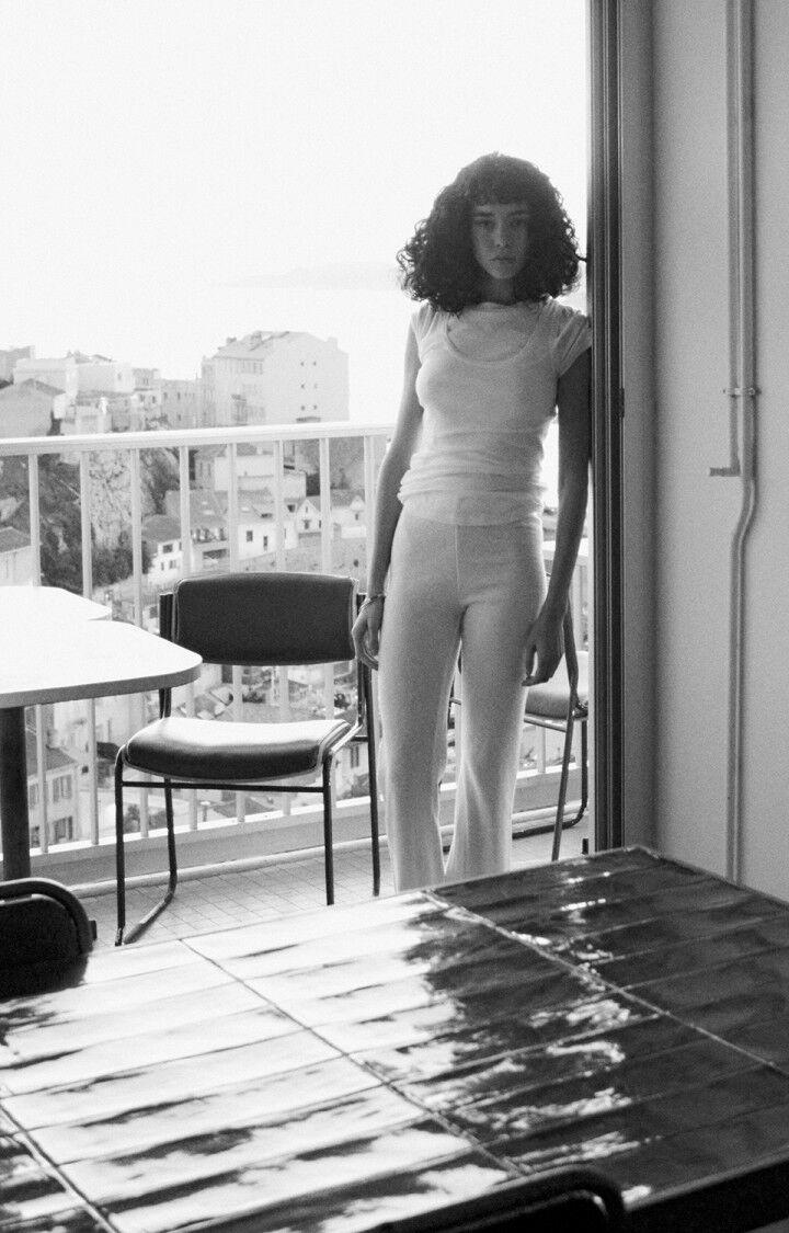 American Vintage Jogging Femme Yruki - BLANC Blanc - E25