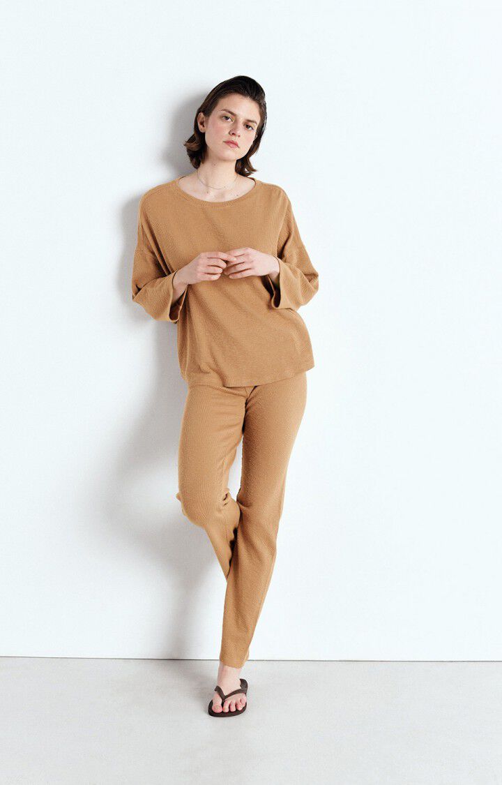 American Vintage Jogging Femme Yruki - CAMEL Marron - E25