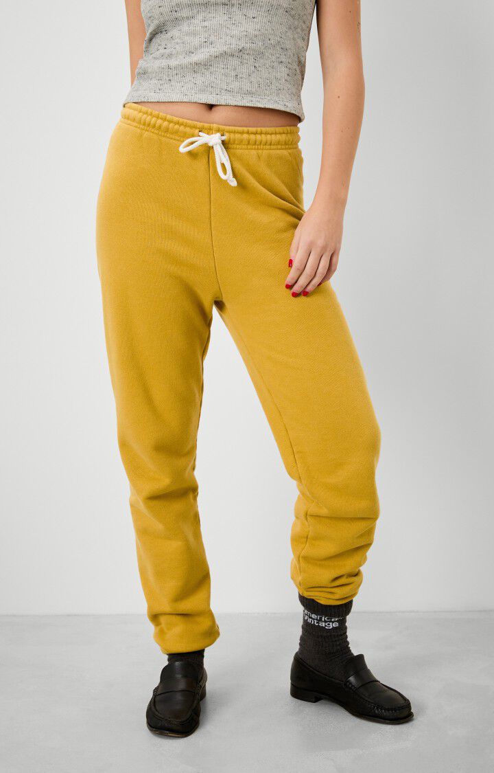 american vintage Jogging femme Zutabay - MOUTARDE Jaune - E22
