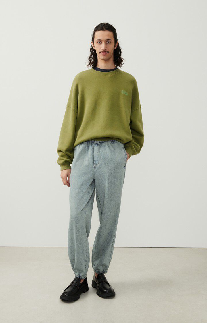 American Vintage Jogging Homme Besobay - STONE DIRTY Bleu - E24