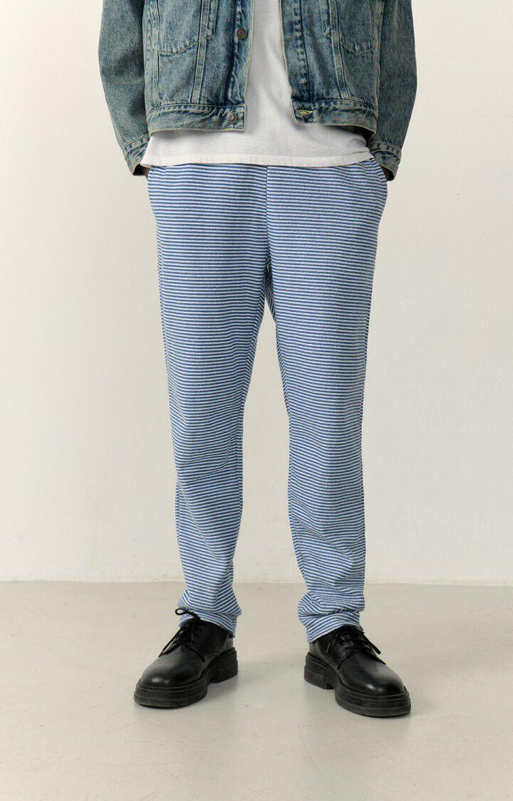 American Vintage Jogging Homme Bobypark - RAYURES BLEUES ET GRISES Bleu - E23