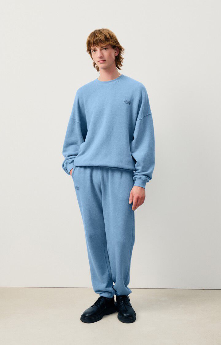 American Vintage Jogging Homme Doven - CIEL SURTEINT Bleu - H24