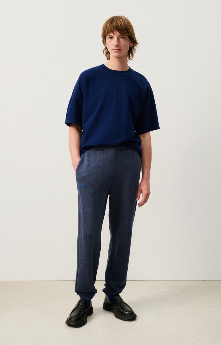 American Vintage Jogging Homme Doven - MARINE SURTEINT Bleu - E25