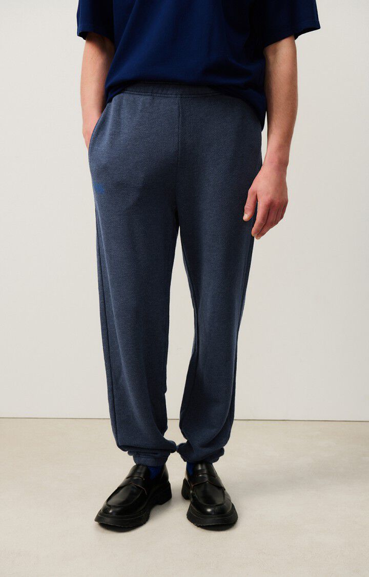 american vintage Jogging homme Doven - MARINE SURTEINT Bleu - E25