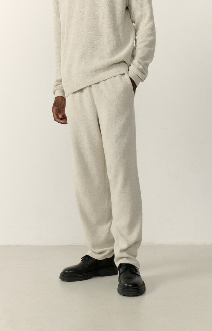 American Vintage Jogging Homme Dozborow - ECRU CHINE Blanc - E23