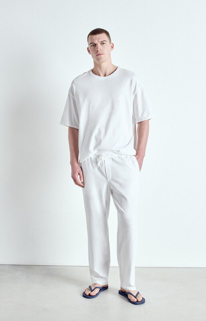 American Vintage Jogging Homme Fazy - BLANC Blanc - E25