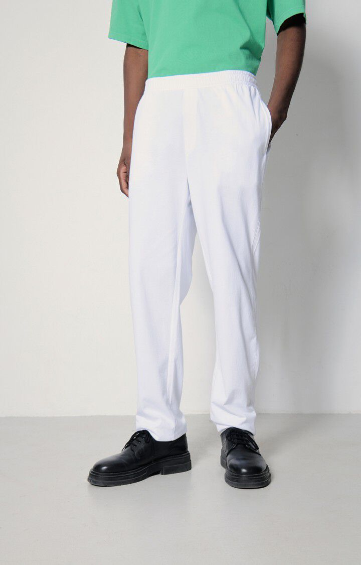american vintage Jogging homme Fizvalley - BLANC Blanc - E23
