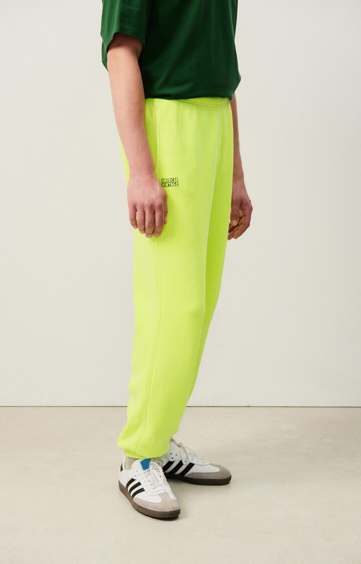 american vintage Jogging homme Izubird - CITRON FLUO Jaune - H24