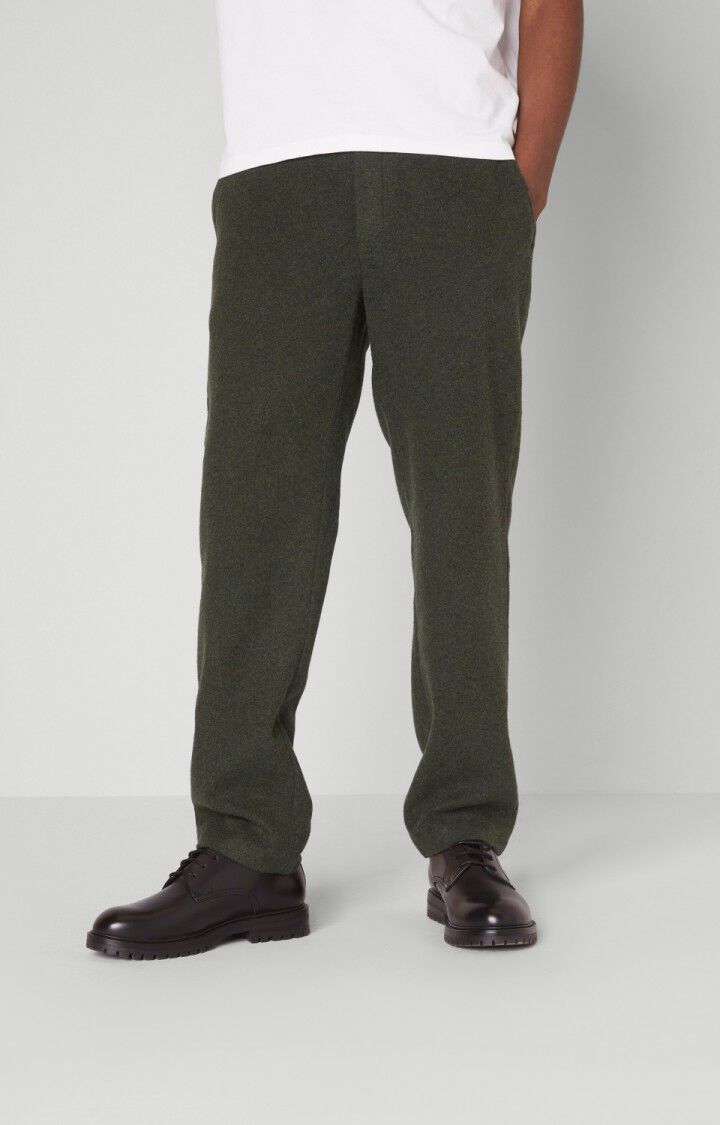 american vintage Jogging homme Soktown - KAKI CHINE Vert - H21