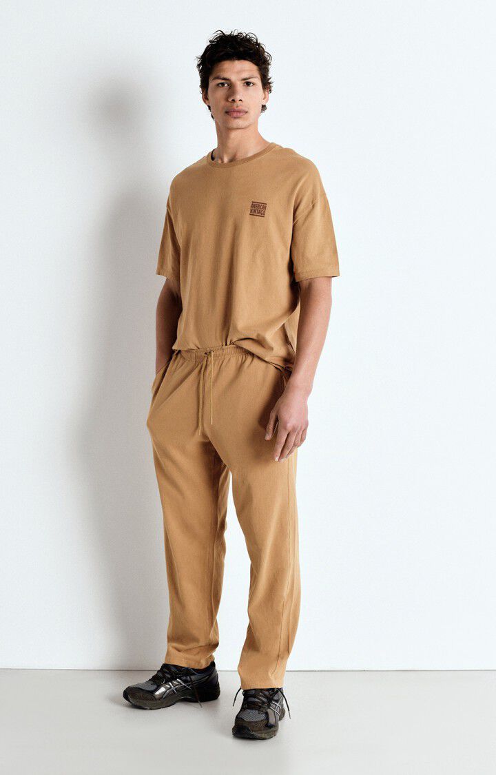 American Vintage Jogging Homme Ykobow - CAMEL Marron - E25